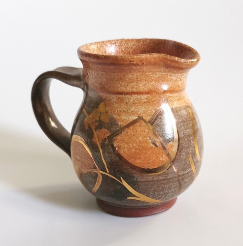 Studio pottery earthenware jug - pottery,