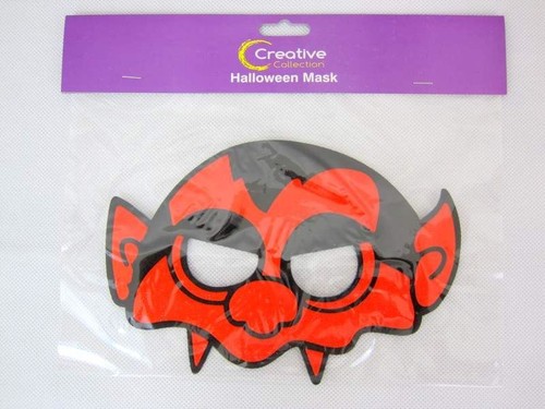 Mask eye devil red black - mask, in