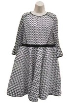 Michelle Keegan Dress Fit and Flare Black and White Size 16 Prom Wedding Outfit