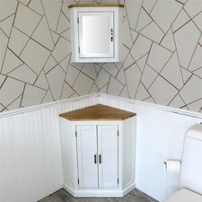 White Painted Corner Bathroom