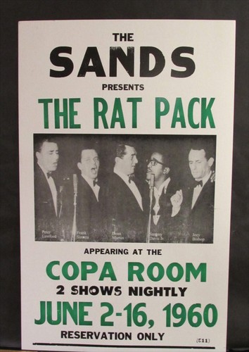Sinatra rat pack poster 1960 - sinatra,