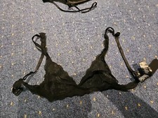 Monki Black Lace Bra. Size XS