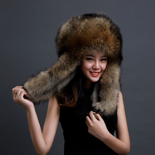 Heavy fox raccoon hide fur - hide,