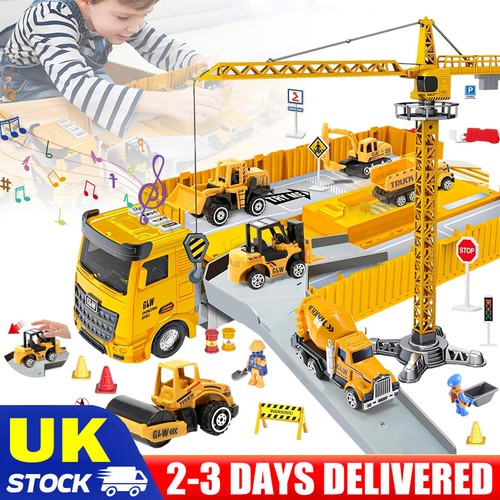 Kids construction trucks - kids, toy