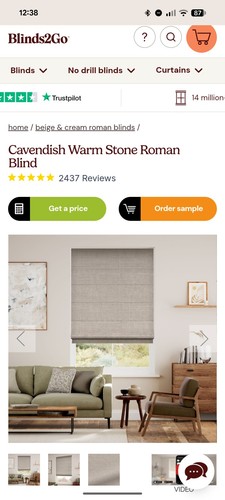 Blinds2go roman blind - blind,