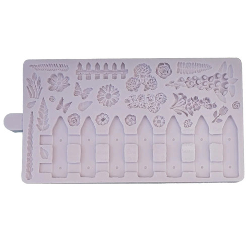 Country garden silicone mould - country,