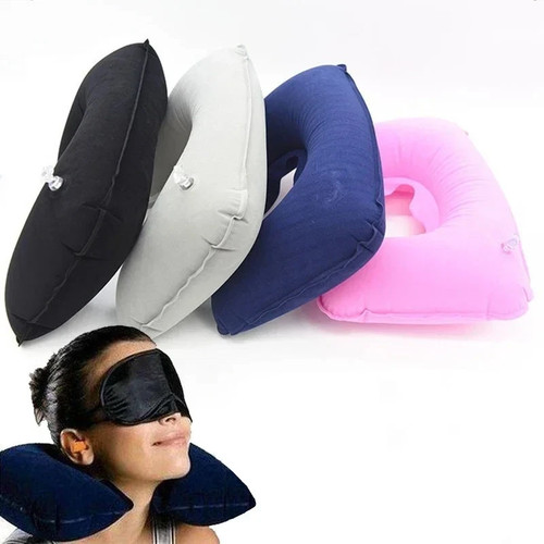 Inflatable travel neck pillow - neck,