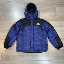 The North Face 850 Summit Series Mens Jacket Blue Down Filled Puffer Size M