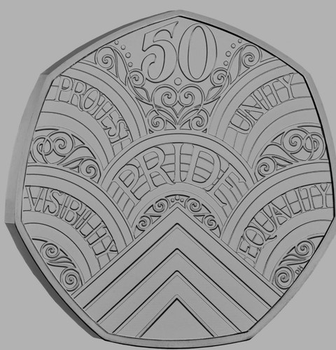 50p pence coin uncirculated - 50p,