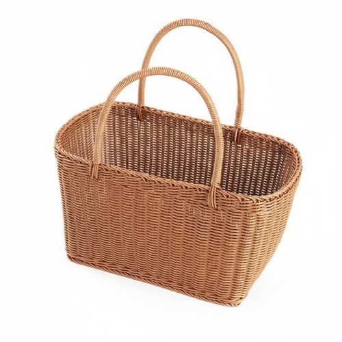Wicker shopping basket sturdy - wicker,