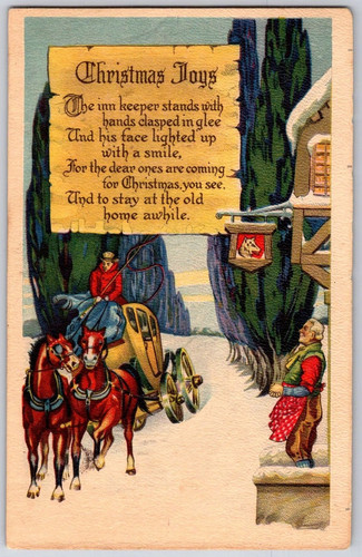 Christmas joys innkeeper horse - innkeeper,