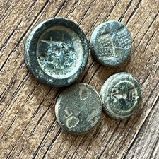 4 TRADE COIN WEIGHTS MINTMARK RARE GOOD CONDITION 