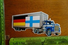Old Sticker Truck Lorry Flags