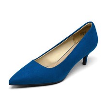 Women's Kitten Heels Pointed Toe Dress Court Shoes Office Lady Pumps