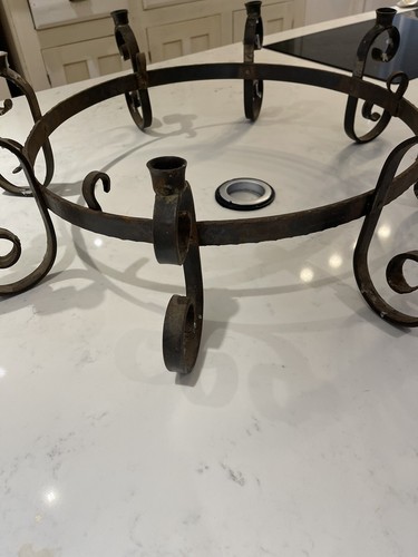 Wrought iron candle chandelier - wrought,