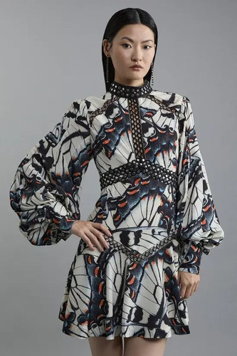 Karen millen butterfly print - karen,
