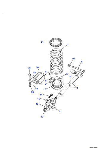 Land rover isolator - isolator, upper