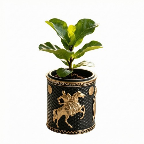 Medieval relief planter - medieval,