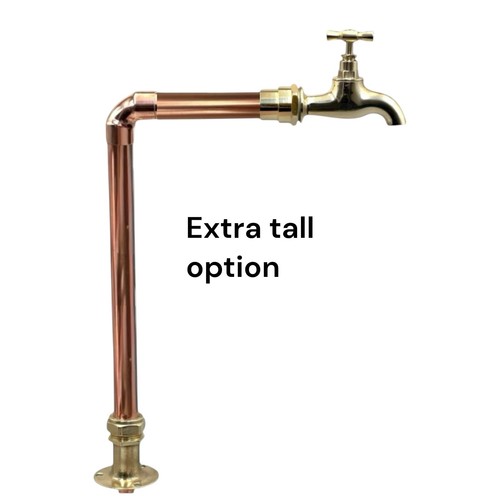 Vintage copper brass tap - copper, &