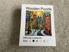 Complex Wooden Jigsaw Puzzles Fun Abstract Unique Puzzle Designs Adults Kids -UK