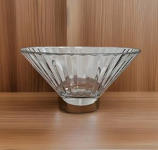 Decorative Large Heavy Solid Glass Fruit Bowl Dish 