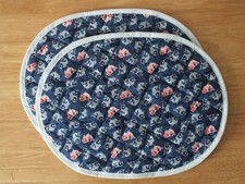 Pair of Quilted Oval Table