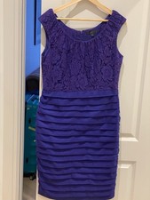 coast Purple Lace Pleated