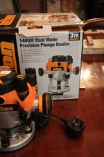 Triton 1400W Dual Mode Precision Plunge Router - Orange/Black