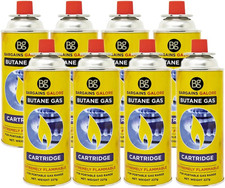 8 BUTANE GAS BOTTLES CANISTER