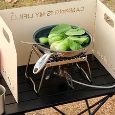 Windshield for Camp Stoves Tri Fold Design with High Temperature Resistance