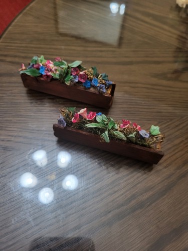 Dolls house window boxes - house,