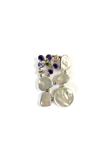 Mother pearl pendant 925 - pendant,