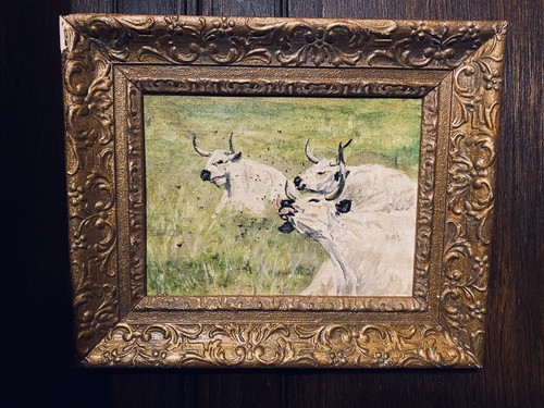 Park cattle original - cattle., oil