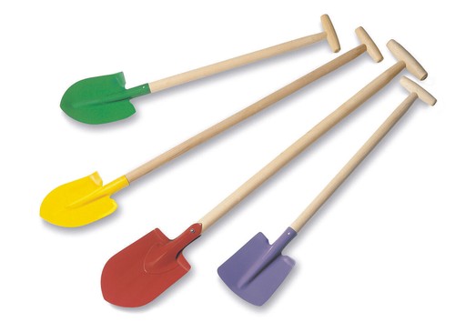 Metal garden spade shovel - spade, rake