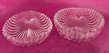 Vintage Crystal Glass Trinket Bowl Plate Ring Box Dish Round Shell Jam Dishes