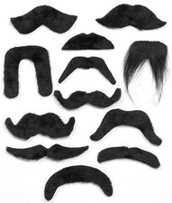 Black Moustache Strong Man Aristocrat Mario 1920s 1970s YMCA Cowboy RAF Vicar