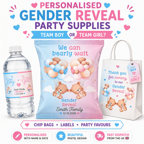 Personalised gender reveal - gender,