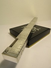 Dunhill Rulerlite Lighter Brushed Silver Plated - 12 Inches Long