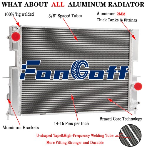 Row aluminium radiator fits - 4,