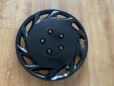 UNIVERSAL CAR Deep Dish Wheel Trims  Rim Black Cover Hub Cap Trim 15" R15 JH045