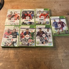 FIFA Xbox 360 09/10/11/12/13/14/15 Sold As One Lot Seven In Total Xbox360 Sets