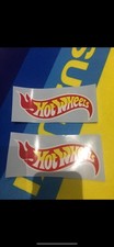Hot Wheels Logo X2 140mm   Car Bike Van Sticker , FREE POST