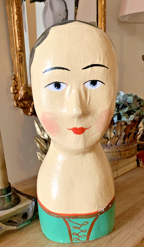 French papier mache marotte - papier, mache'