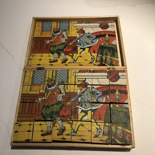 Wooden toy puzzle vintage 15 - puzzle,
