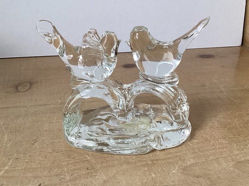 Vintage two birds glass - vintage,