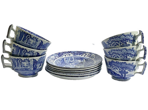 Spode blue italian tea - 6,