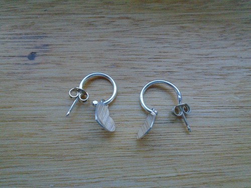Sterling silver stud earrings