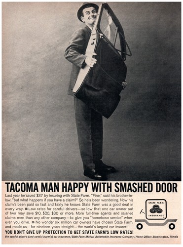 1961 state farm print - farm, 60's