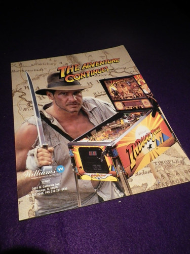 Williams indiana jones pinball - williams,
