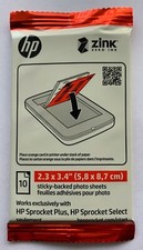 HP Sprocket Plus Sticky-backed Paper 10 Sheets (5.8 x 8.7cm) [2.3 x 3.4"] 2LY72A